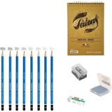 Steadtler Eskiz Başlangıç Seti 10 + Dereceli Kalem + A5 Defter + Dağıtıcı Set + Silgi + Açacak + Hamur Silgi - Karışık-Çok Renkli - standart