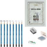 Steadtler Eskiz Başlangıç Seti 8 + Dereceli Kalem + A5 Defter + Dağıtıcı Set + Silgi + Açacak + Hamur Silgi - Karışık-Çok Renkli - standart