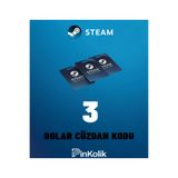 Steam 3 USD Cüzdan Kodu