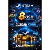 Steam 8 USD Cüzdan Kodu