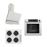 Steamart Cs Serisi Lux Beyaz Ankastre Set ( D081 - Cs206 - Xe64cb)
