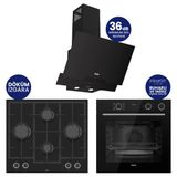 Steamart & Fryart Chef Edition Siyah 3'Lü Ankastre Set Xe64cs-Ln385-D063sa