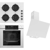Steamart-Fryart-Silentart Serisi Beyaz Set (CS206-FA + QEP64CB +D078-SA ) - Emaye Izgara