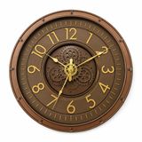 Steampunk Dekoratif Duvar Saati, Roma Rakamlı, Altın Detaylı, Çark Mekanizmalı, Vintage Tasarım, Salon, Ofis ve Ev Dekorasyonu İçin Duvar Saati kc02