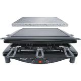 Steba Made İn German Raclette, Ters Çevrilebilir Emaye Dökme Demir Izgara Plakası + Doğal Taş Plaka, 8 Bulaşık Makinesinde Yıkanabilir Ve Emaye Tava, Kablo Saklama