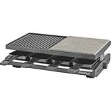 Steba Rc 58 Çoklu Raclette | Az Yağlı Izgara Için Yüksek Kaliteli Doğal Taş Izgara Plakası | Döküm Alüminyumdan Yapılmış Yapışmaz Kaplamalı Izgara Plakası | Kolay Temizlik Için 8 Yapışmaz Tava - Siyah