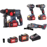 Stech-End 20V Akülü Vidalama Seti 4 'lü 2 Akü ile Hafif ve Taşınabilir Kullanım İçin Uygun SXS402