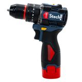 Stech SX17 2 x 2.0 Ah 16 V Akülü Kömürsüz Darbeli Matkap