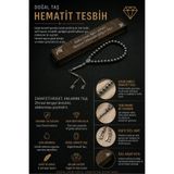 Steel Art Kuyumculuk Kişiye Özel İsimli Hematit Doğal Taş Tesbih Hediyelik Ahşap Kutulu Harfli Tespih Kutuya İstenilen Yazı Yazılır