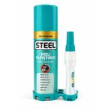 Steel Hızlı Yapıştırıcı + Aktivatör Sprey Seti Metal, Plastik, Ahşap, Mdf 200 Ml