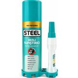 Steel Hızlı Yapıştırıcı + Aktivatör Sprey Seti (Metal, Plastik, Ahşap, Mdf)