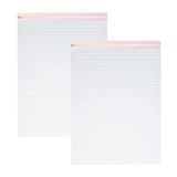 Steel Mill & Co İş için Büyük Çizgili Not Defterleri, Padfolios için Yazı Pedleri 8,5 x 11, Sevimli Pano Folyo Dolum Paketi 2, Pembe