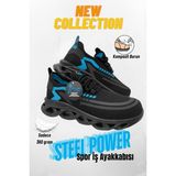 Steel Power Hafif, Kompozit Burunlu Spor Iş Ayakkabısı - Siyah