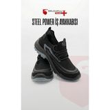 Steel Power Özel Seri, S1 İş Güvenliği Ayakkabısı – Çelik Burunlu İşçi Ayakkabısı - Siyah - Gri