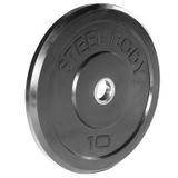 Steelbody Olympic kauçuk tampon ağırlık plakası - 10 lb. / 25 lb. / 35 lb. / 45 lb. egzersiz ağırlığı, 10 kg