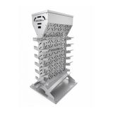 STEELFIRE Dikey Mangal – 12’li Kapasiteli Profesyonel Mangal Şişlik Tutucu