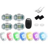 Steellaar Strobe Light Motosiklet LED Flash Flash Çarpışma Karşıtı Uyarı Işık Araç Bisiklet Su Geçirmez Kablosuz Uzaktan Kumanda, 6 Pc (Yurt Dışından) - Aydınlatma / far / lamba