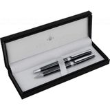 Steelpen 8134 Slim Siyah Dolma-Tükenmez Kalem Seti