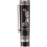 Steelpen Clkpen ZPÖ01 Atatürk Silüetli Dolma Kalem+Roller Kalem Gümüş