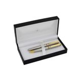 Steelpen Planet Dolma & Tükenmez Kalem Seti, Gümüş, Saten Altın