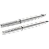 Steelpen Planet Serisi 0022TV Mat Krom Tükenmez Kalem+Versatil Kalem - Ana Renkler