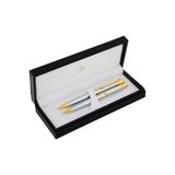 Steelpen Serra Tükenmez ve Versatil Kalem Seti, Krom Altın, 4'lü Set