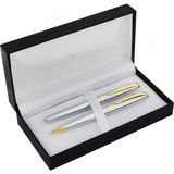 Steelpen Stellpen Truva Dolma & Tükenmez Kalem Seti Krom Altın 0167DT