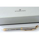 Steelpen Üçü Bir Arada Mavi Kırmızı Tükenmez Uçlu Kalem Kalem - 1 Adet - Lacivert