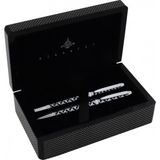 Steelpen World Dolma &tükenmez Kalem Seti Krom Siyah Taşlı 272