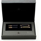 Steelpen World Serisi 2712 Siyah Lake Gold Kalem+Tükenmez Kalem Seti