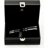 Steelpen World Serisi 2721 Siyah Dolma Kalem+Tükenmez Kalem Seti - Altın - Sarı