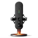 SteelSeries Alias PC için USB Mikrofon—Oyun, Canlı Yayın ve Podcast’ler için 3 Kat Daha Büyük Kapsül—Yayıncılara Ses Yazılımı için Sonar—Yapay Zeka Gürültü Engelleme—LED Sessize Alma ve Düzey İzleme