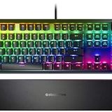 SteelSeries Apex 7 Mekanik Gaming Klavye, Oled Akıllı Ekran, Usb Doğrudan Bağlantı & Medya Kontrolleri, Kırmızı Düğmeler, Türkçe QWERTY