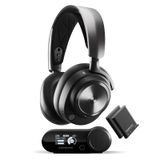 SteelSeries Arctis Nova Pro Kablosuz Çoklu Sistem Oyun Kulaklığı - Premium Hi-Fi Sürücüleri - Aktif Gürültü Önleme - Infinity Güç Sistemi - ClearCast Gen 2 Mikrofon - PS5, PS4, PC, Anahtar, Mobil