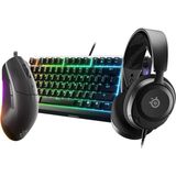 Steelseries Power Up Bundle Kulaklık Mouse Klavye Set RGB Işıklandırma ile Oyun İçin Tasarlandı ( Nova1 , Rival3 , Apex3 Tkl)