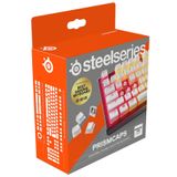 SteelSeries PrismCaps – Çift Taraflı Tuş Seti, "Puding" Görünümlü, Tüm Standart Mekanik Klavyeler ile Uyumluluk – MX Darbe – Beyaz