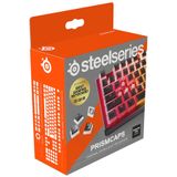SteelSeries PrismCaps – Çift Taraflı Tuş Seti, "Puding" Görünümlü, Tüm Standart Mekanik Klavyeler ile Uyumluluk – MX Darbe – Siyah
