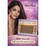 STEELVA 20D 200 adet Takma Kirpik Doğal Görünümlü