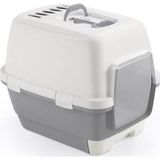 Stefanplast Cathy Clever & Smart Gri-Beyaz 58x45x48 cm Kedi Tuvaleti