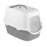 Stefanplast Cathy Filter 56x40x40 cm Beyaz Gri Kedi Tuvaleti