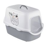 Stefanplast Cathy Griffe 56x40x40 cm Gri Beyaz Kedi Tuvaleti