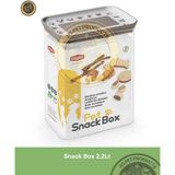 Stefanplast Dikdörtgen Snackbox 2.2 Lt Gri/Beyaz - Köpek Atıştırmalık Kutusu