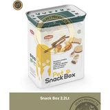 Stefanplast Dikdörtgen Snackbox 2.2 Lt Yeşil/Beyaz - Köpek Atıştırmalık Kutusu