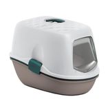 Stefanplast Furba Top Chic Beyaz Bej 58.5x39.4x42 cm Elekli Kapalı Kedi Tuvaleti