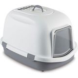 Stefanplast Super Queen Beyaz-Gri 55x71x46 cm Kedi Tuvaleti