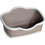 Stefanplast Tres Chic 56x38.5x26 cm Beyaz Pembe Açık Kedi Tuvaleti