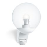 Steinel dış duvar lambası L 585 antrasit, dış mekan duvar lambası 180° hareket sensörlü, cam, Weiß - mit Led Leuchtmittel, 22.8 x 21.5 x 30.7 cm, E27