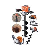 Steiner 11 HP Tam Profesyonel Toprak Burgu Makinesi 15 Cm Uç Turuncu
