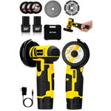 Steiner 12V 2 Ah Çift Akülü Mini Avuç Içi Spirali ve Şarjlı Avuç Taşlama Makinesi Sarı