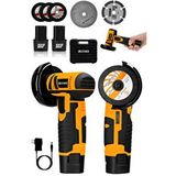 Steiner 12V 2 Ah Çift Akülü Mini Avuç Içi Spirali ve Şarjlı Avuç Taşlama Makinesi Turuncu
